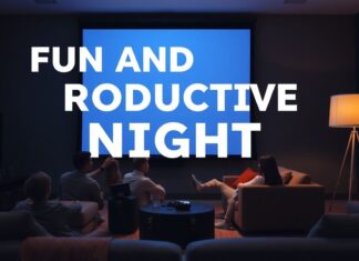 Eğlenceli ve Verimli Gece: Evde Sinema Deneyimi Oluşturun Fun and Productive Night: Create a Cinema Experience at Home