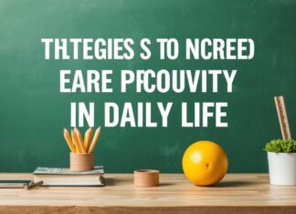 Günlük Yaşamda Verimlilik Artırma Stratejileri Strategies to Increase Productivity in Daily Life