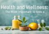 Sağlık ve Wellness: Günümüzün En Önemli Konuları Health and Wellness: The Most Important Topics of Today