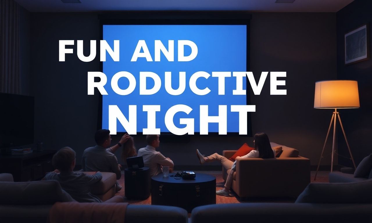 Eğlenceli ve Verimli Gece: Evde Sinema Deneyimi Oluşturun