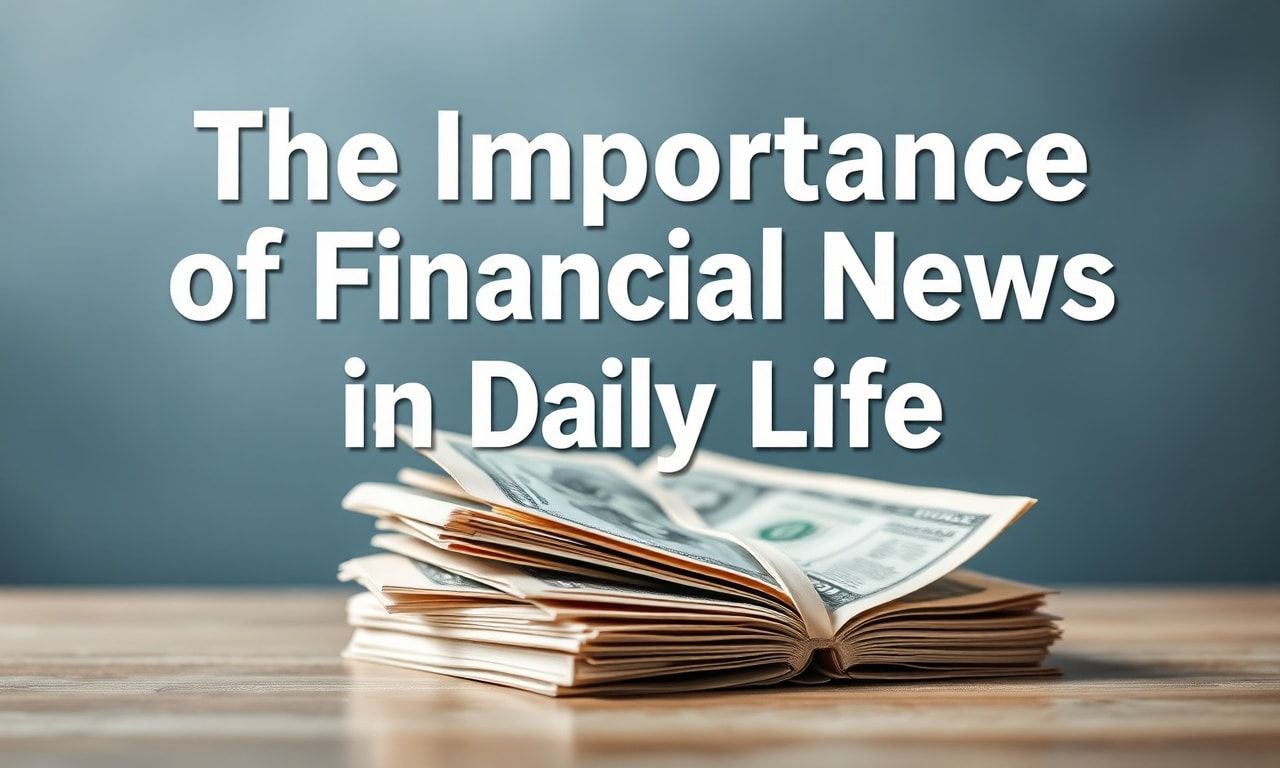 Günlük Yaşamda Finansal Haberlerin Önemi