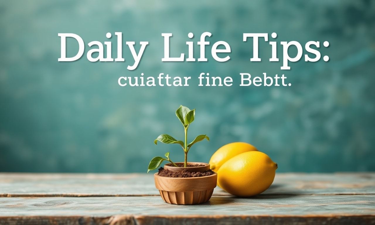 Günlük Yaşamda Kullanışlı İpuçları: Daha İyi Bir Hayat İçin Adımlar