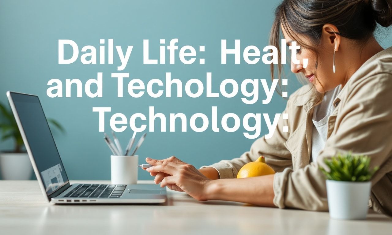Günlük Yaşamda Sağlık ve Teknoloji: Bir Birlikte