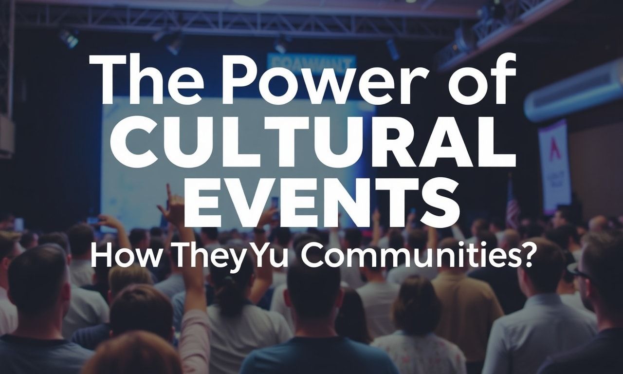 Kültürel Etkinliklerin Gücü: Topluluklarımızı Nasıl Şekillendirir?