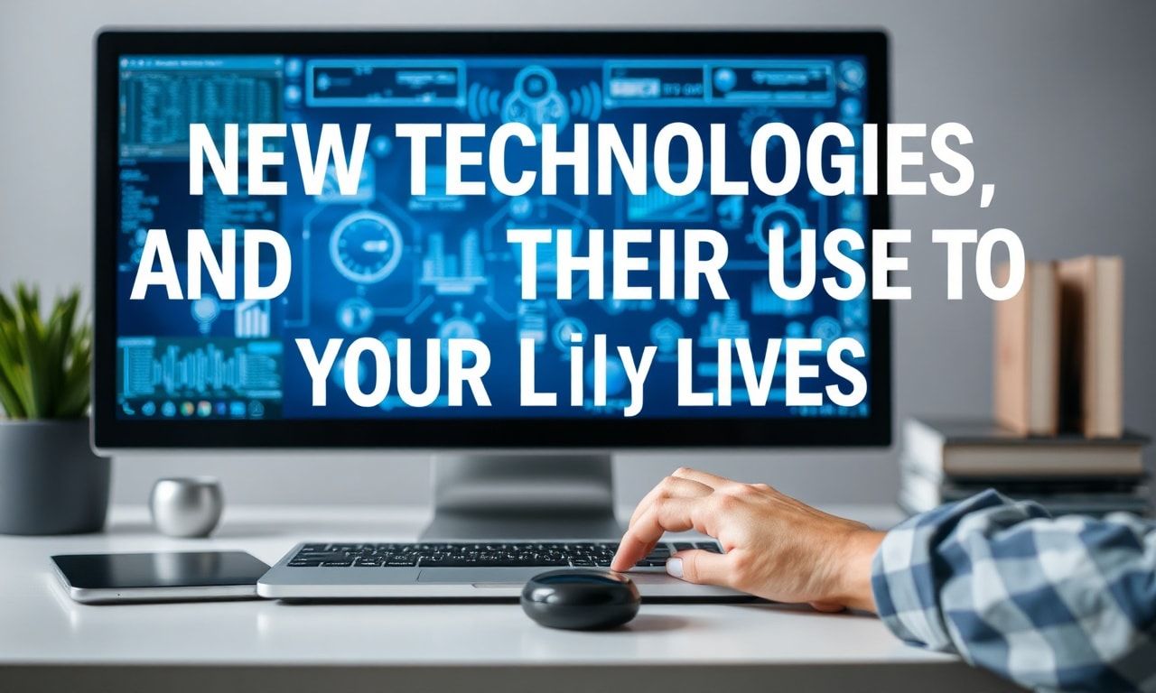 Yeni Teknolojiler ve Günlük Hayatımızda Kullanımı